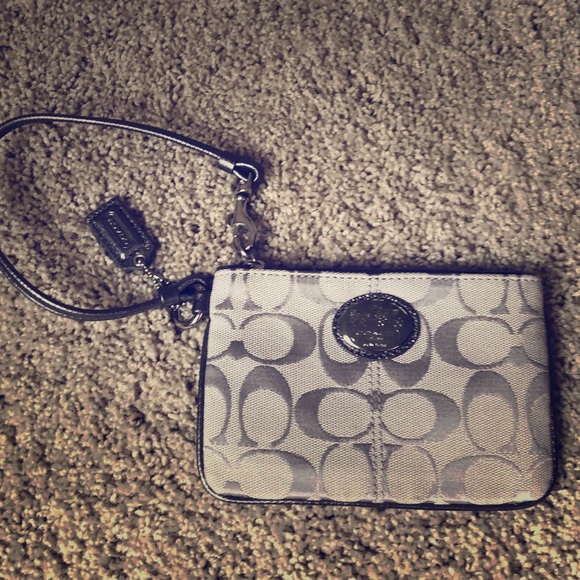 Coach Bags Authentic Coach Silver Wristlet Nwt Poshmark